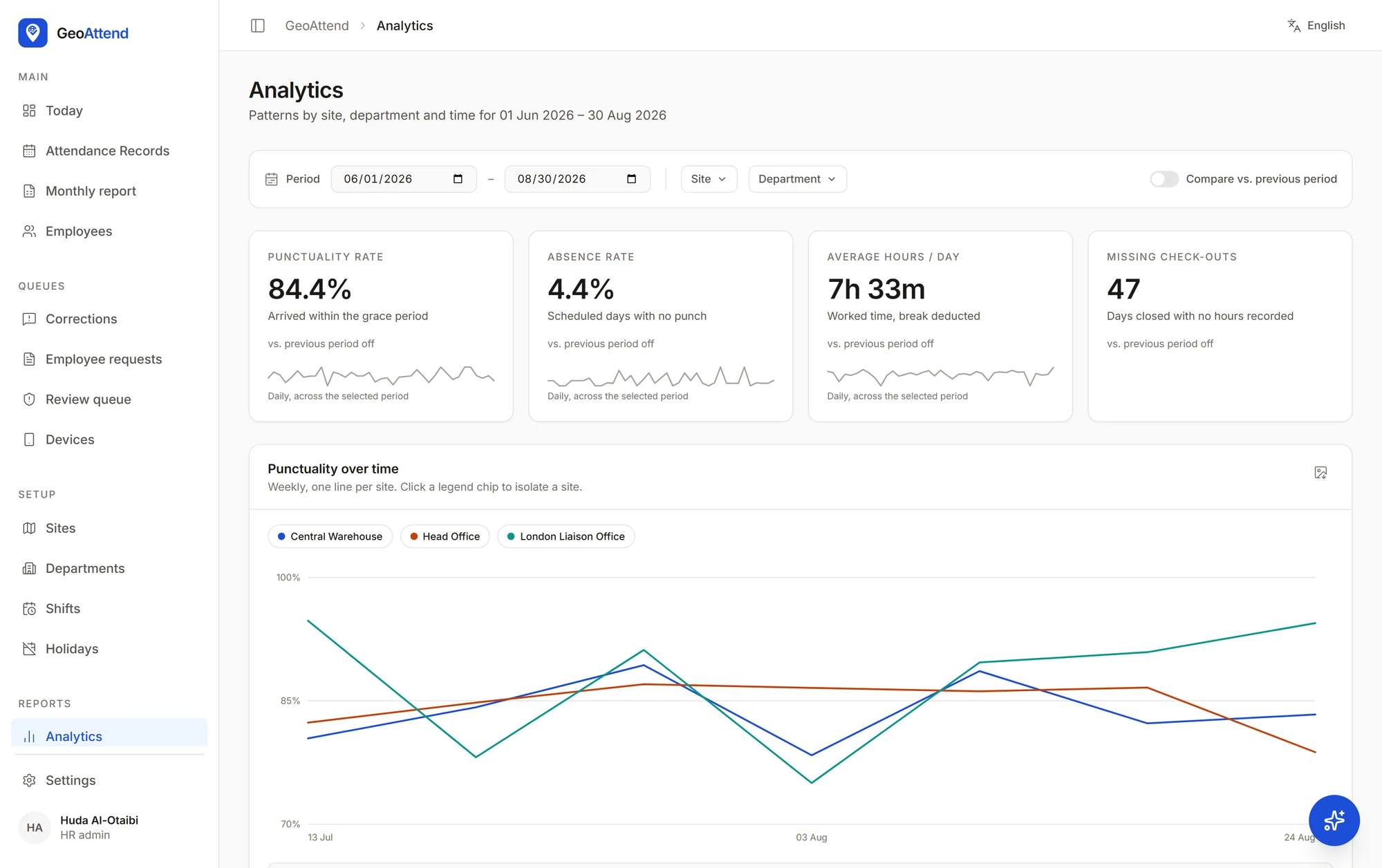 GeoAttend screenshot 2
