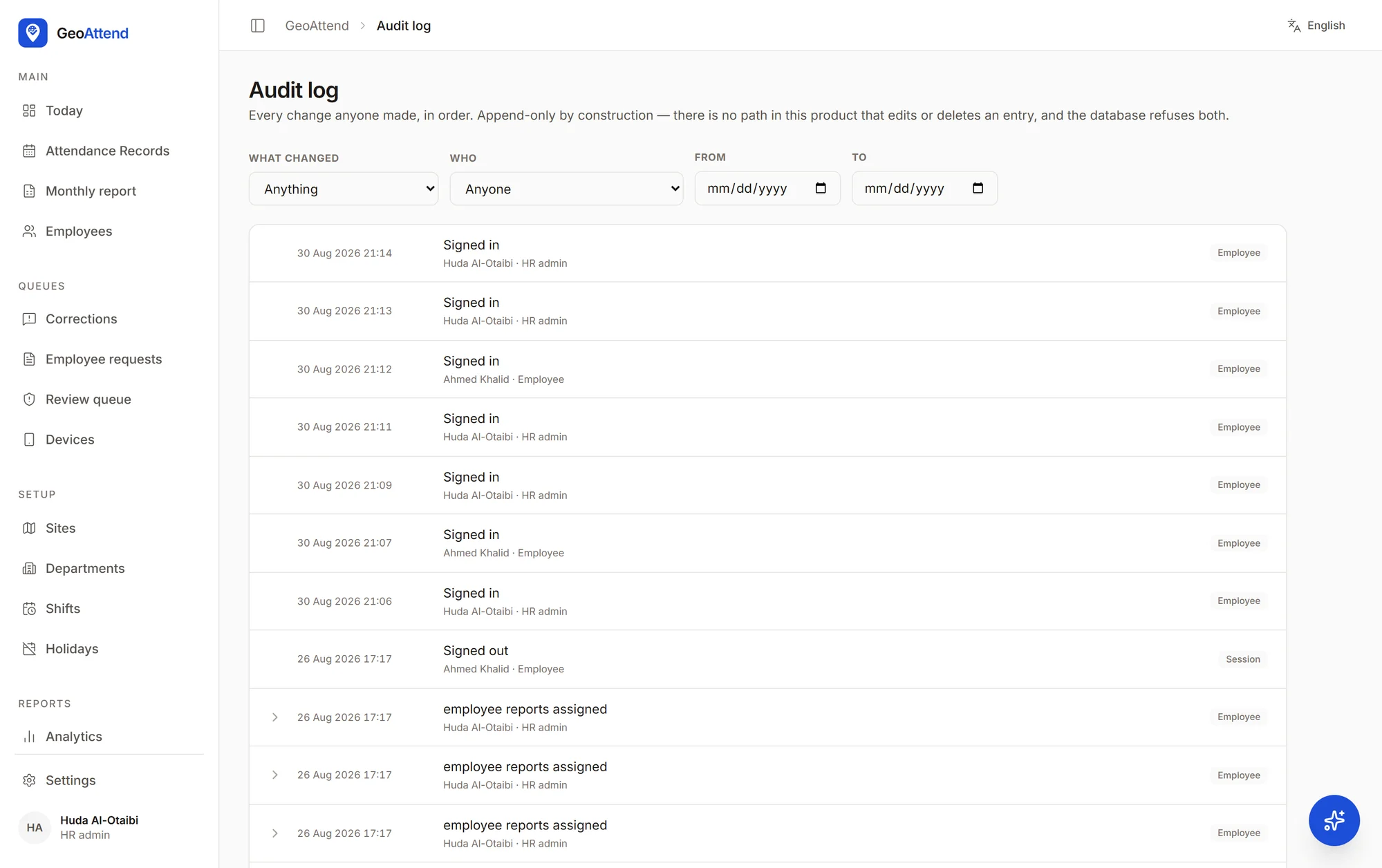 GeoAttend screenshot 5