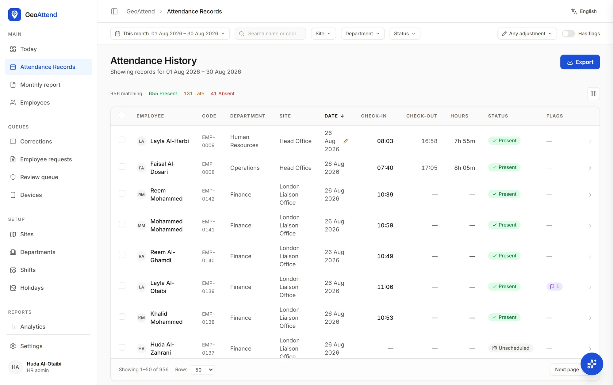 GeoAttend screenshot 3